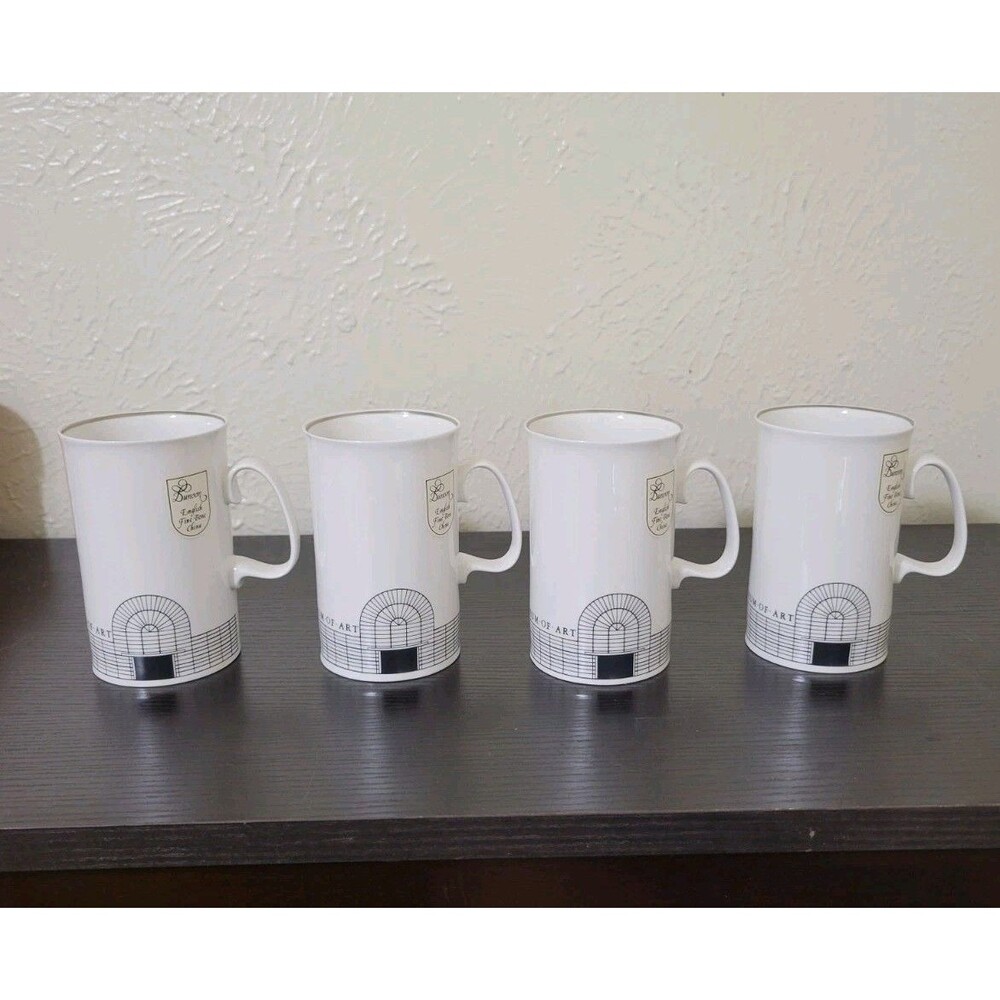 Dallas Museum of Art DMA CHINA set Of 4 Made In England Coffee Mug Dunoon